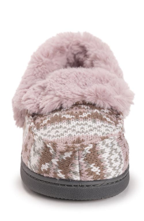 Muk Luks Anais Faux Fur Moccasin Slipper
