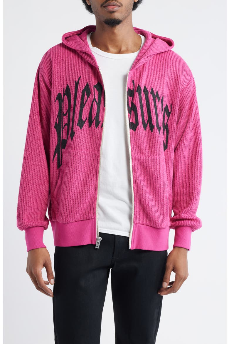 Twitch Graphic Waffle Knit Zip Hoodie (Men) | Nordstrom