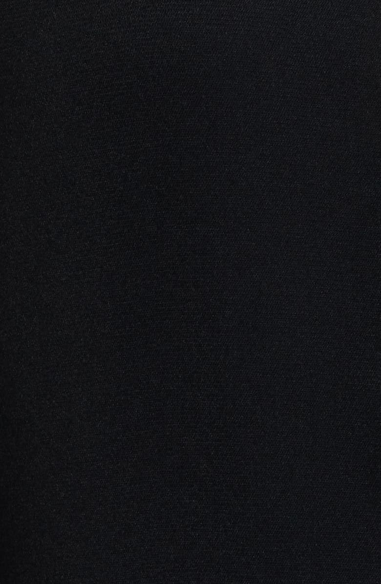 CeCe Beaded Collar Bow Long Sleeve Shirtdress, Alternate, color, Rich Black