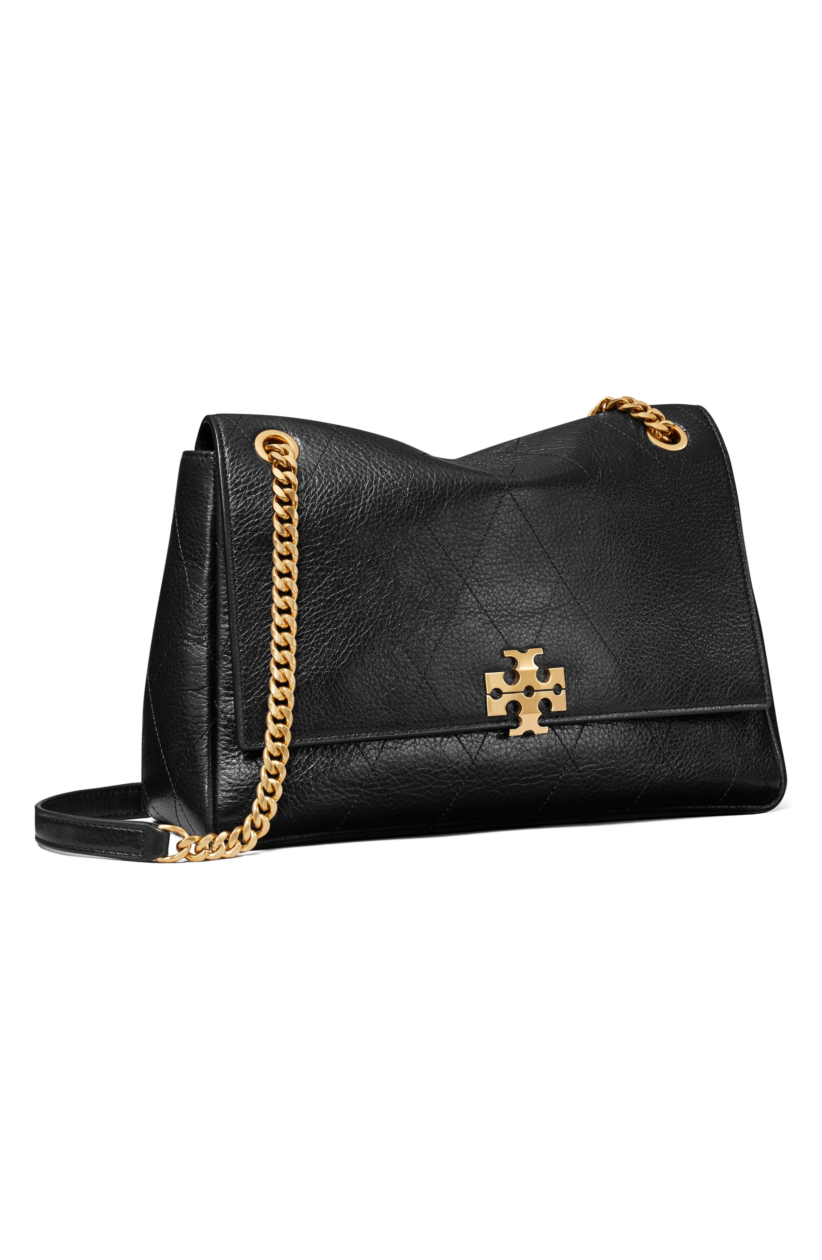 Tory Burch Charlie Leather Shoulder Bag, Alternate, color, 