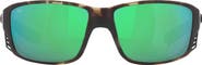 Costa Del Mar Pargo 60mm Mirrored Polarized Square Sunglasses