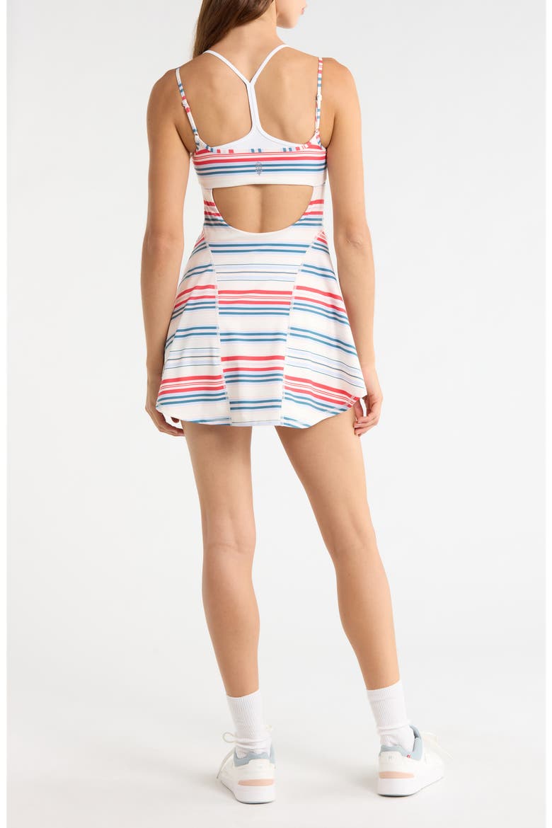 Baseline Print Dress, Alternate, color, GRAPEFRUIT STRIPE