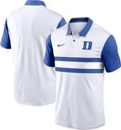Nike Men's Nike White Duke Blue Devils Primetime Campus Vapor Performance Polo