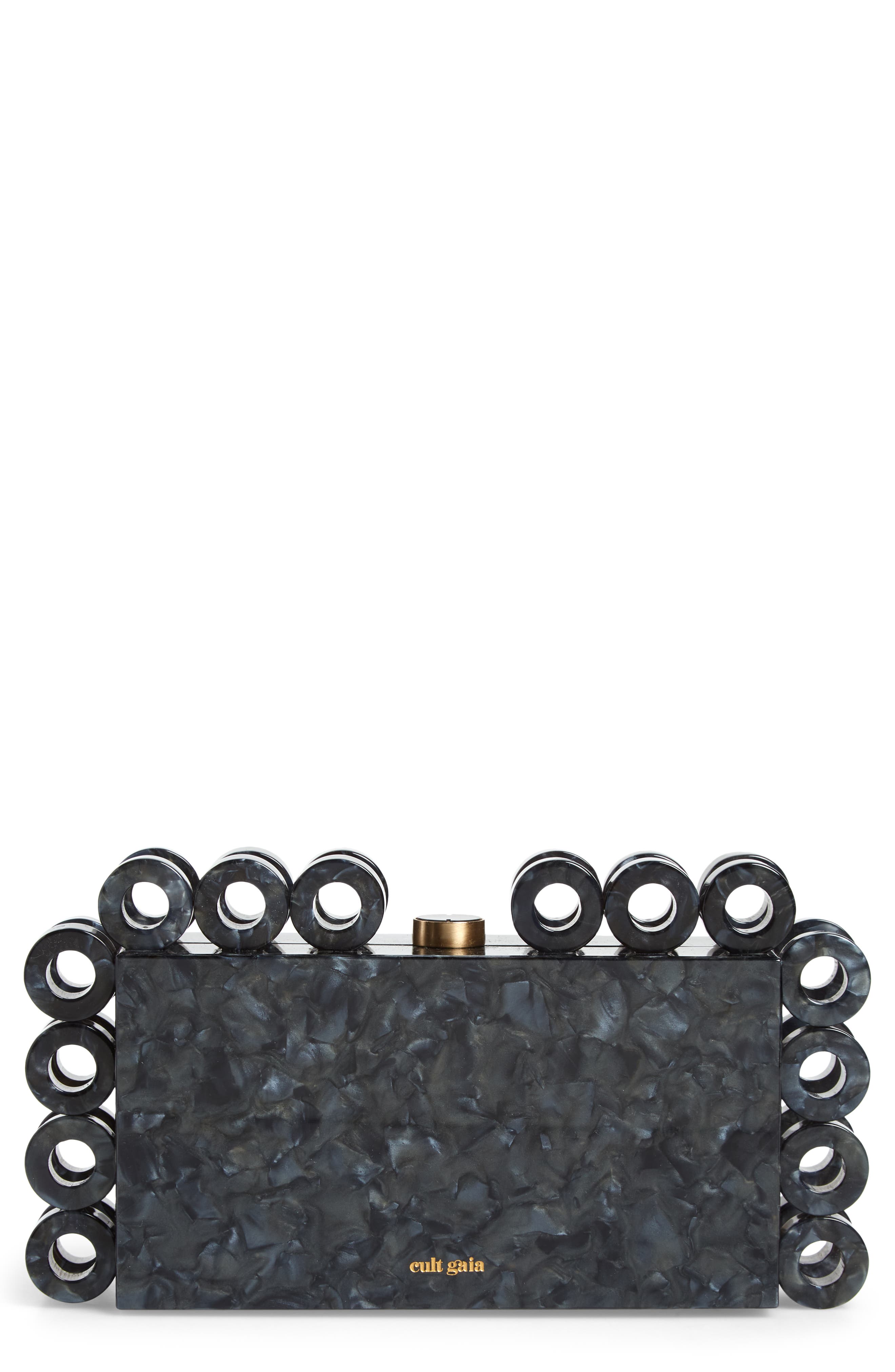 Cult Gaia Harlow Box Clutch, Main, color, 