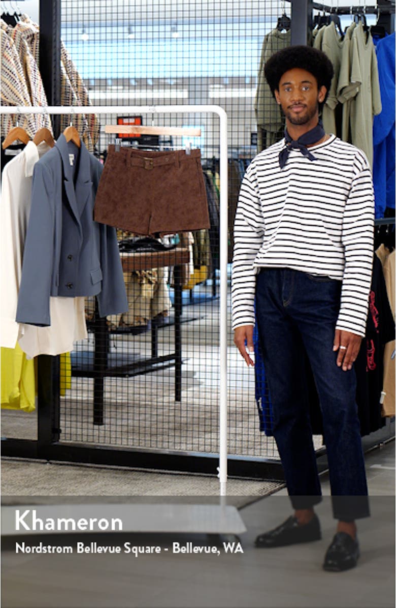 Jada Belted Faux Suede Shorts, sales video thumbnail