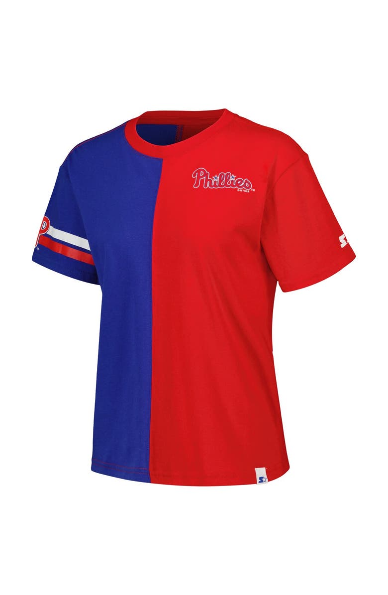 STARTER Women's Starter  Red/Royal Philadelphia Phillies Power Move T-Shirt, Alternate, color, 