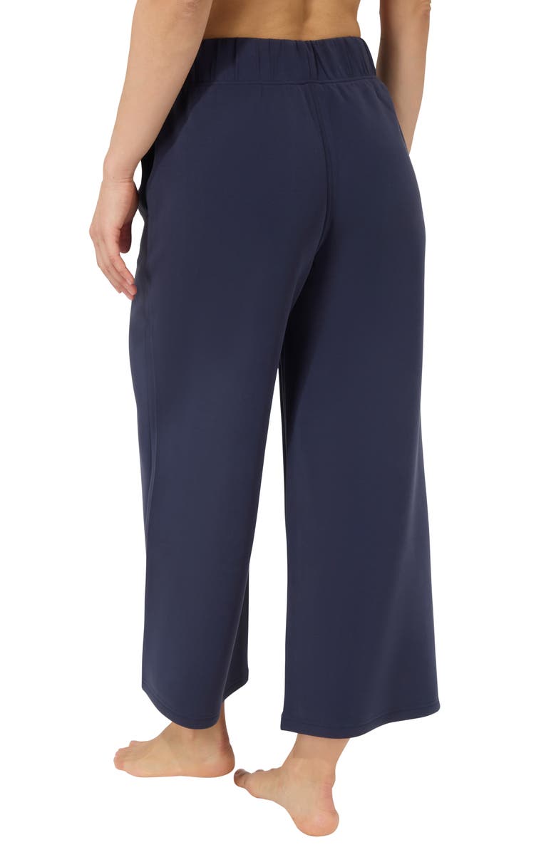YOGALICIOUS SoftLite Elara Sandwash Culotte Pants, Alternate, color, True Navy