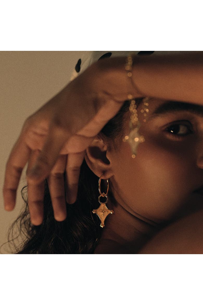 CRUZ EARRINGS, Alternate, color, Gold Plated