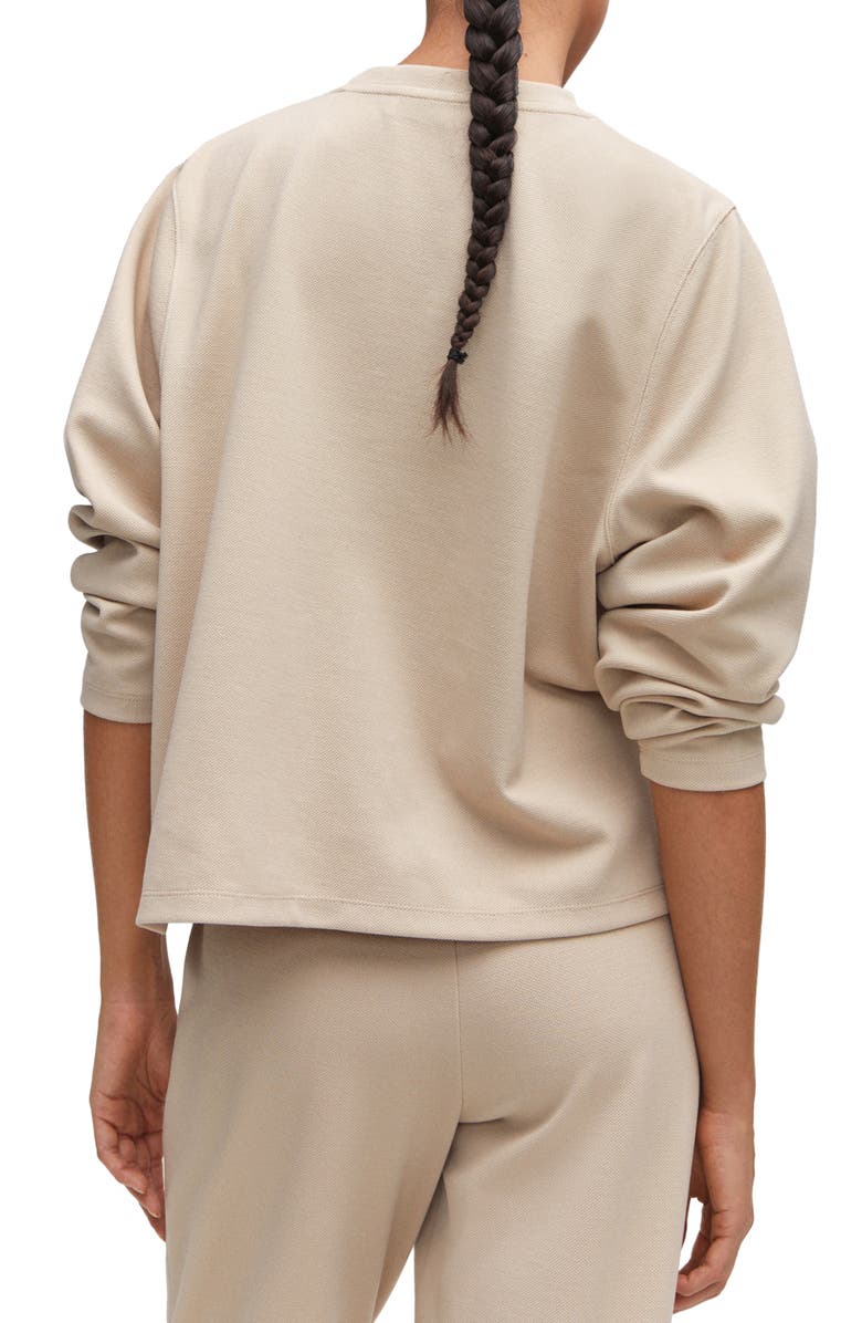 MANGO Pintuck Sweatshirt, Alternate, color, 