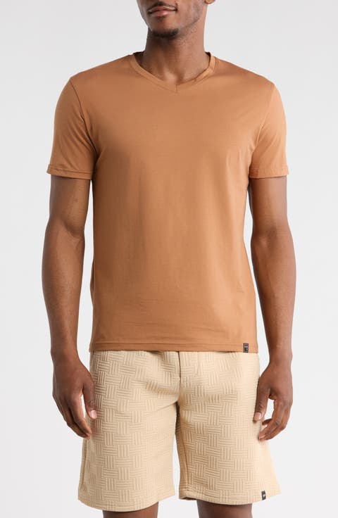 Solid V-Neck T-Shirt