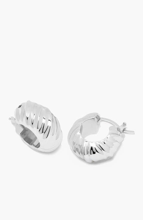 Kola Hoops in Silver