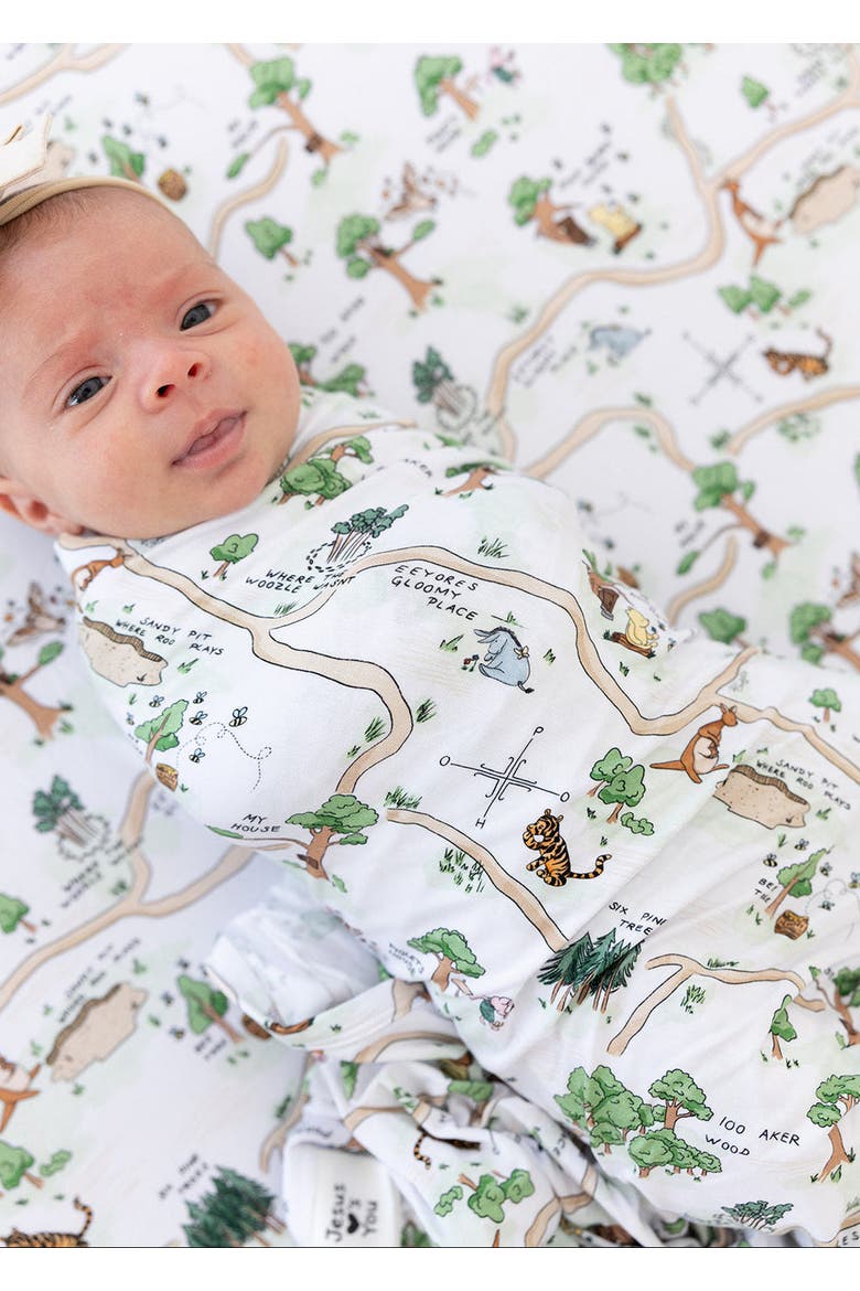 Stretchy Swaddle, Alternate, color, Hundred Acre Wood