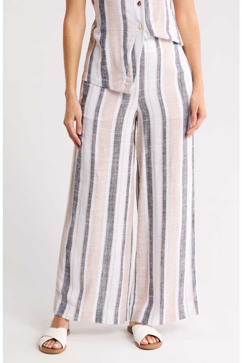 Valencia Stripe Pants, Main, color, LINEN STRIPE