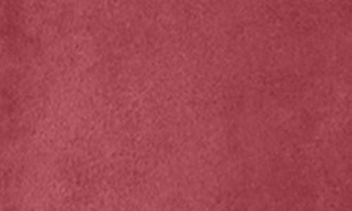 Donna Morgan For Maggy Short Sleeve Faux Suede Fit & Flare Minidress In Red