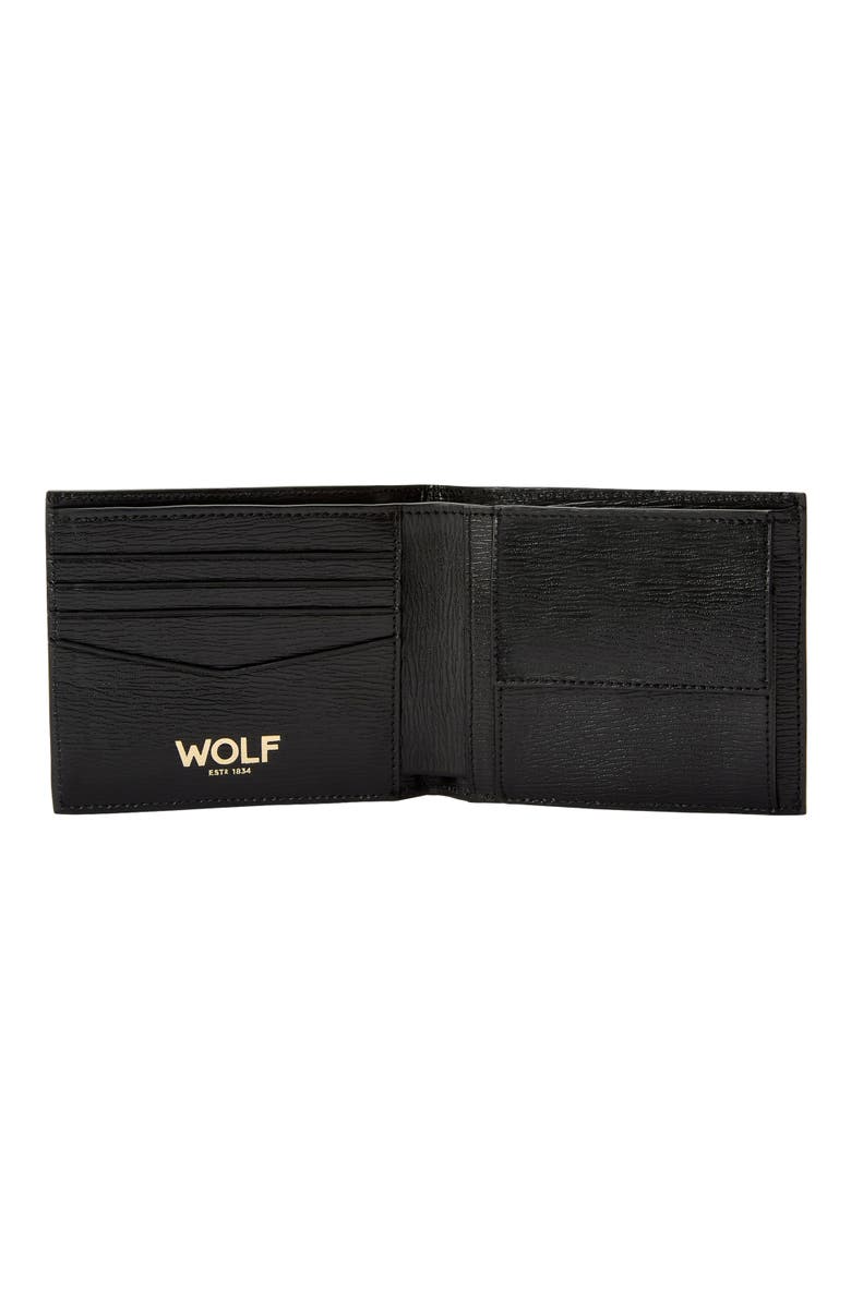 WOLF W Billfold & Coin, Alternate, color, Black