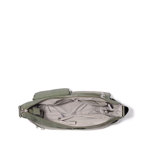 Baggallini Modern Everywhere Hobo Crossbody Bag With Wristlet In Green