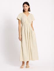 Albaray Stripe V-Neck Maxi Dress