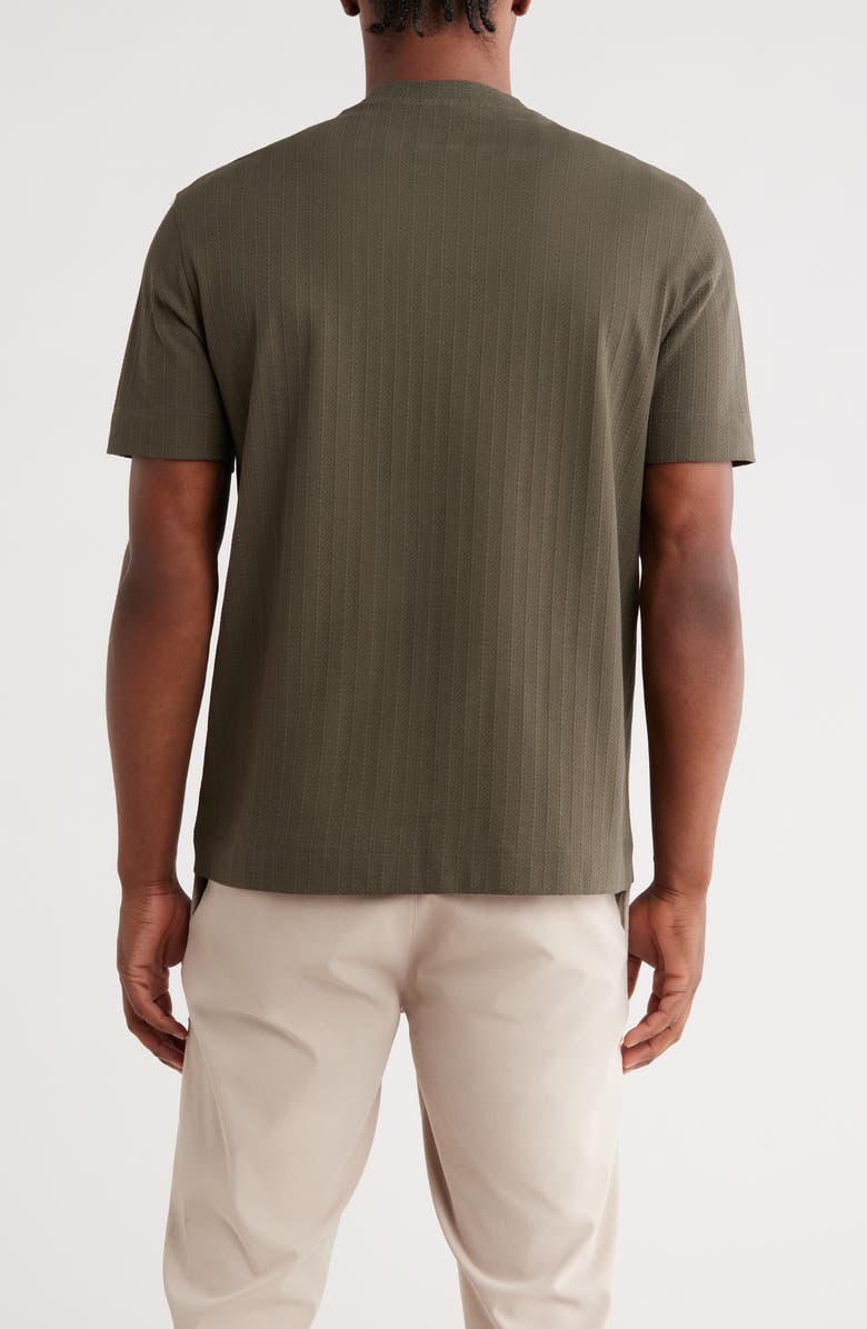 Emporio Armani Tonal Chevron Cotton T-Shirt, Alternate, color, 
