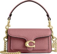 COACH Leather Tabby Bag Charm