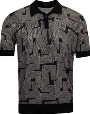 Lords of Harlech Inter Twine Mens Merino Silk Cashmere Polo