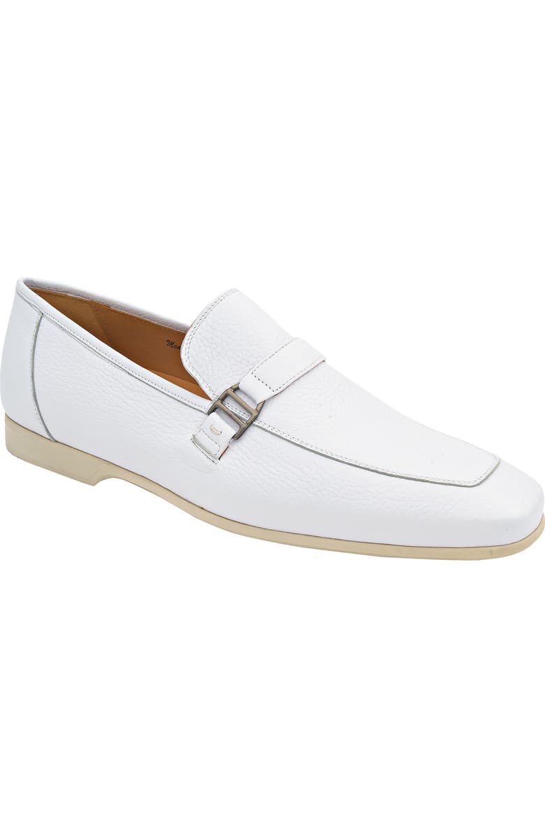 Mezlan Alarcon Apron Toe Loafer, Main, color, White