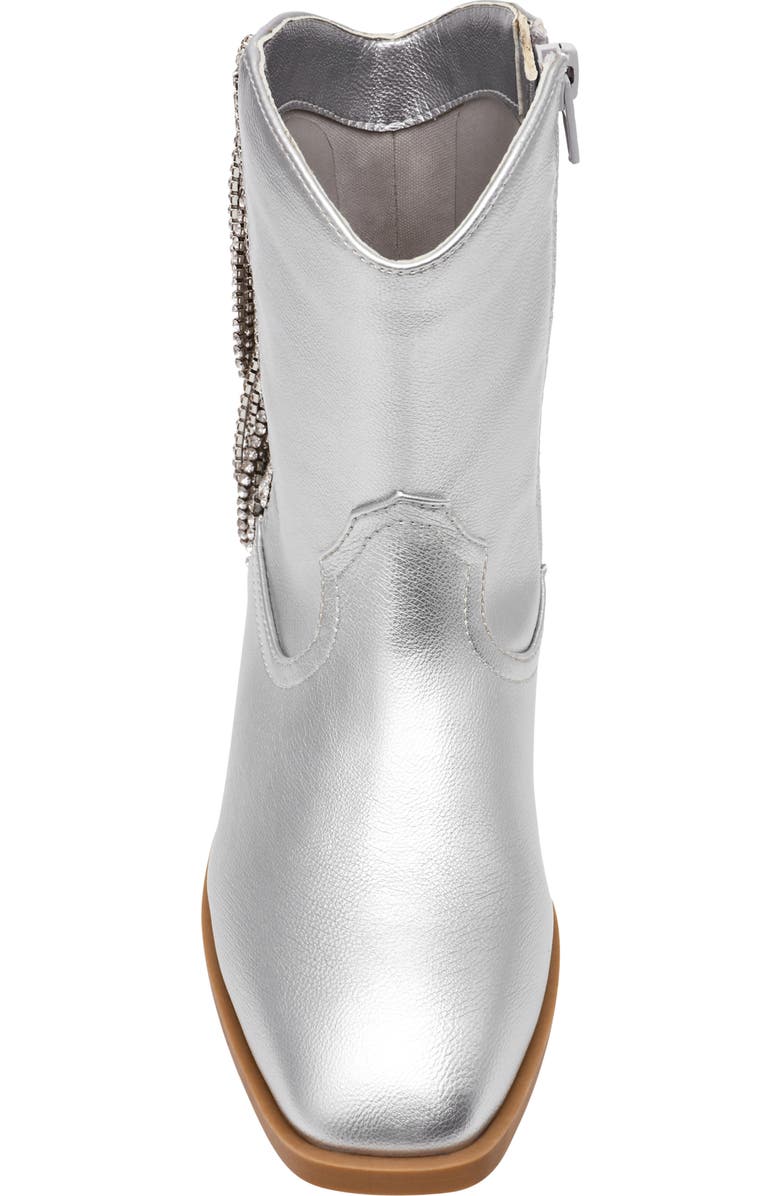 DV by Dolce Vita Kids' Shayke Western Boot, Alternate, color, Silver
