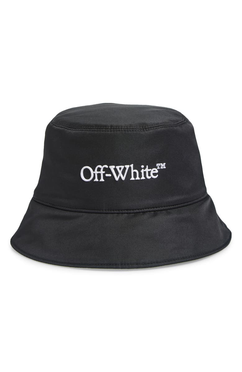 Off-White Bookish Logo Bucket Hat, Main, color,