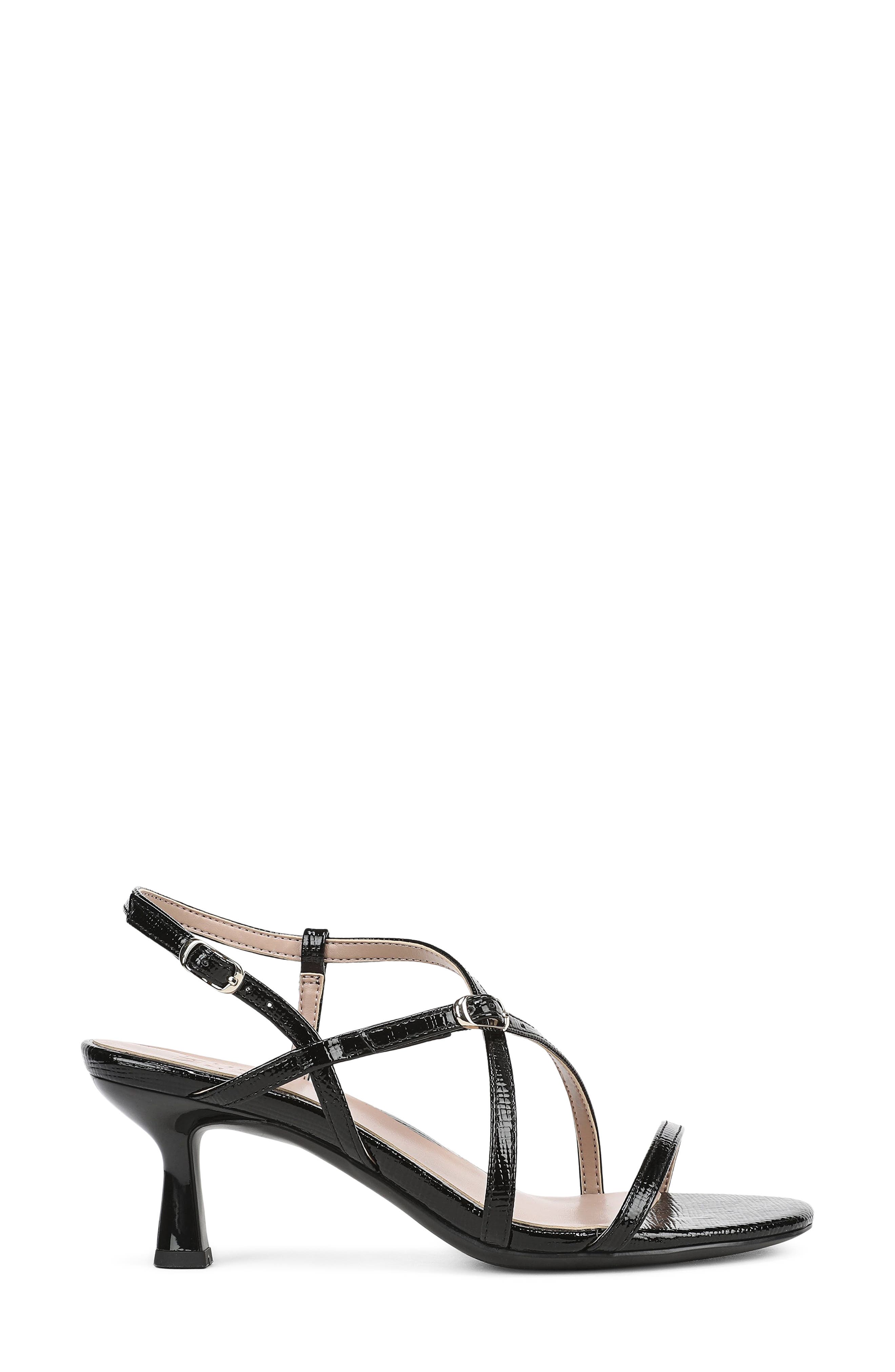 Naturalizer Porter Sandal, Alternate, color, Black Patent Faux Leather