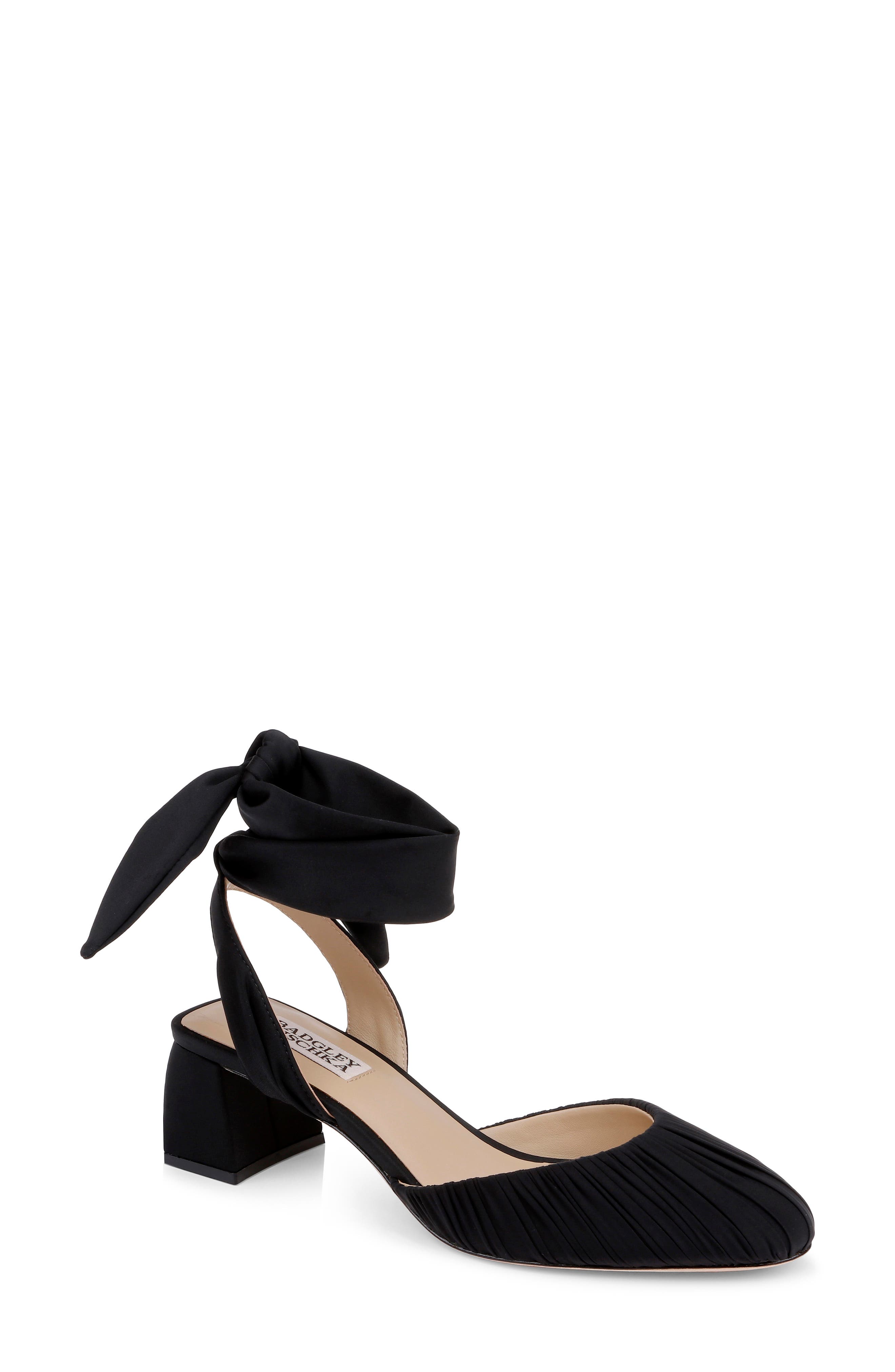 Badgley Mischka Ofelia Ankle Tie Pump In Multi