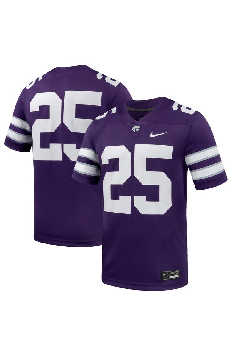Nike Men's Nike #25 Purple Kansas State Wildcats Untouchable Replica Game Jersey, Main, color, Purple