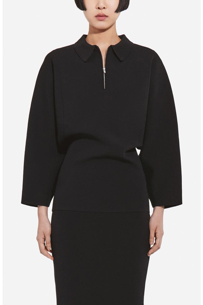 Pencil Skirt in Viscose, Alternate, color, Black