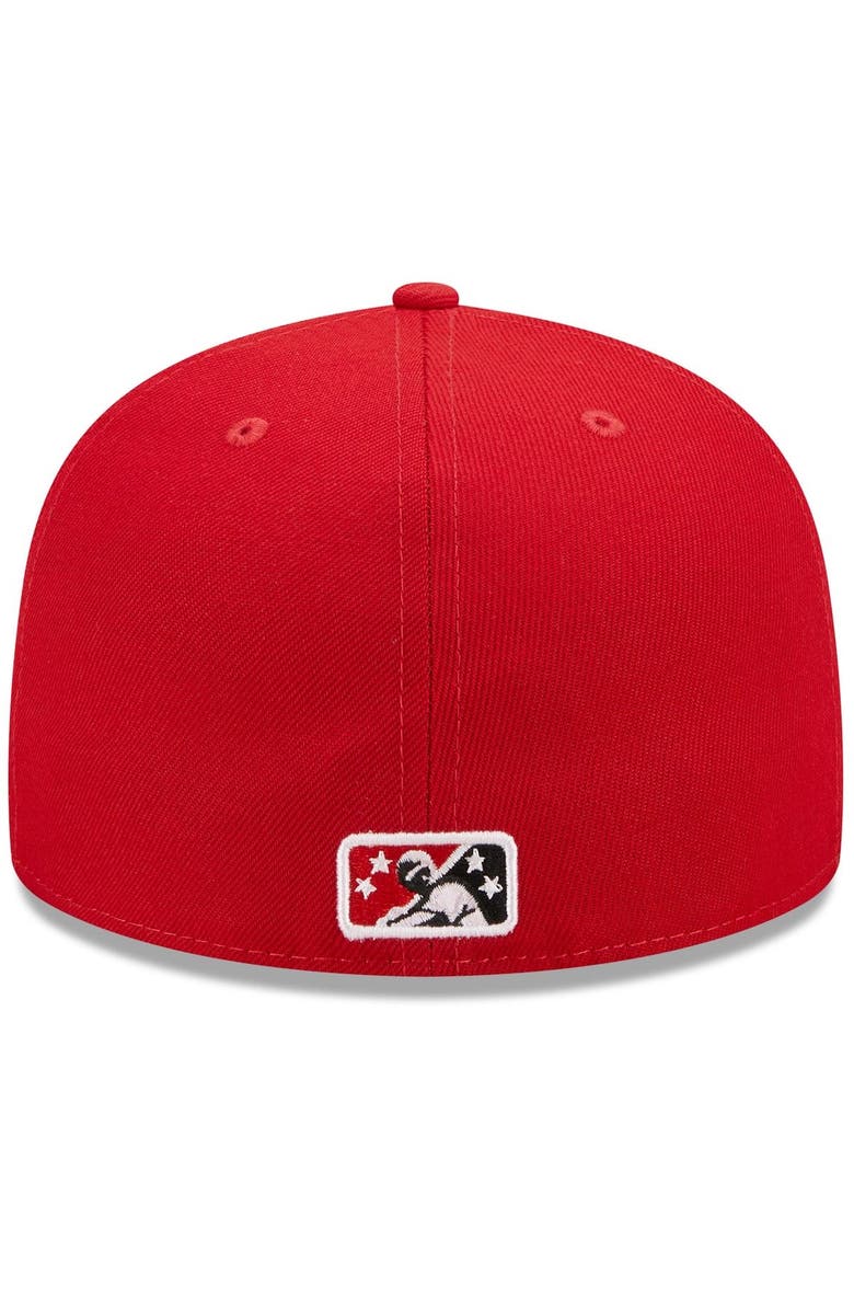 New Era Men's New Era Red Indianapolis Indians Marvel x Minor League 59FIFTY Fitted Hat, Alternate, color, Red