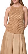 Donna Karan New York Hotfix Cotton Blend Sweater Vest