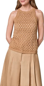 Donna Karan New York Hotfix Cotton Blend Sweater Vest