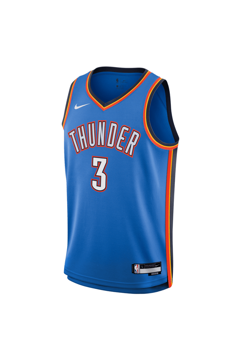 Youth Nike Jared McCain Blue Oklahoma City Thunder Swingman Jersey - Icon Edition, Alternate, color, Royal