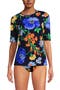  Navy/Exploded Poppy Floral