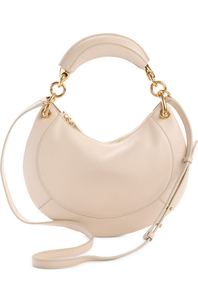Chloé Banana Leather Hobo Bag, Alternate, color, Milk