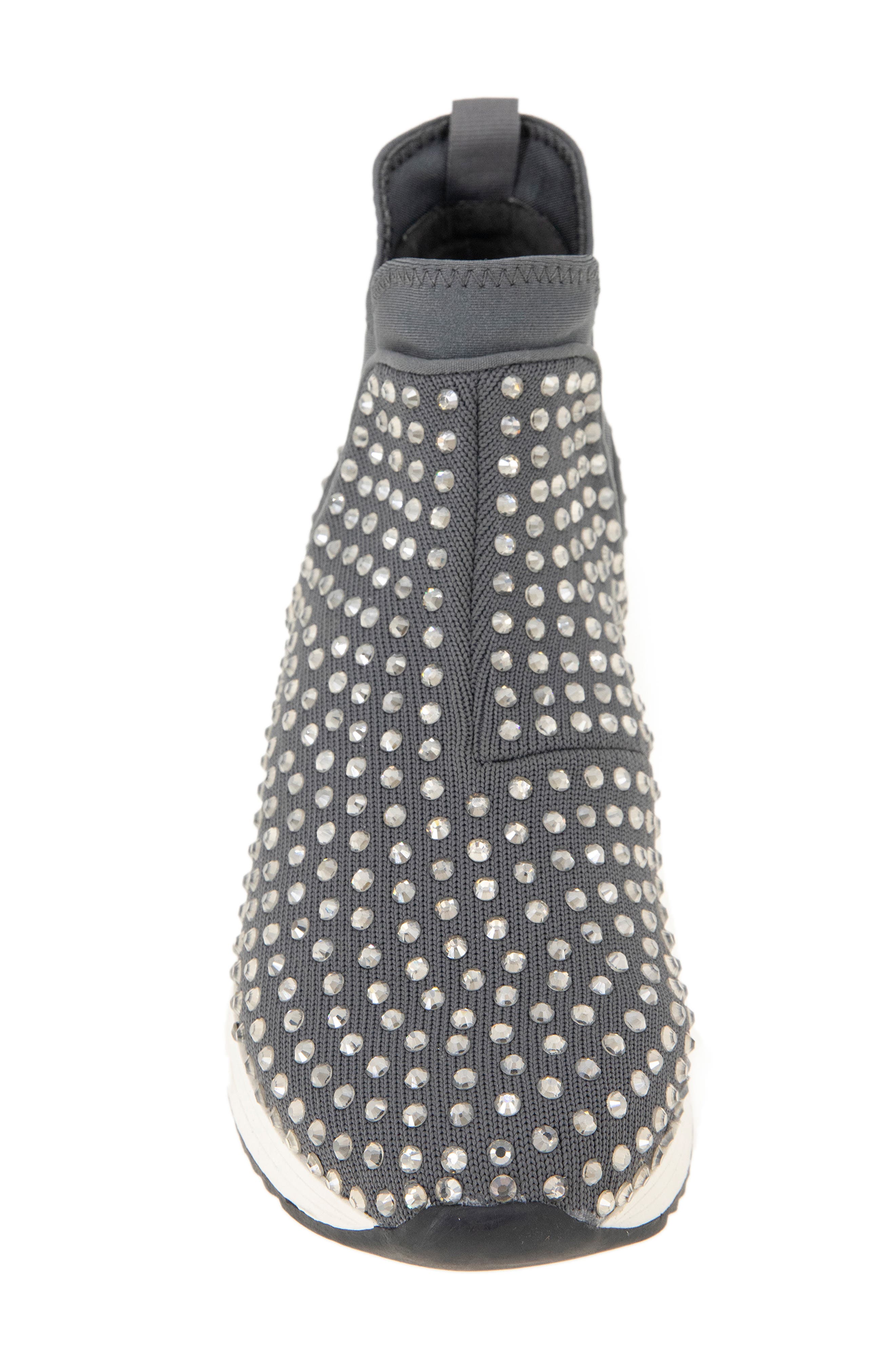Cameron Jewel Chelsea Sneaker, Alternate, color, DARK GREY