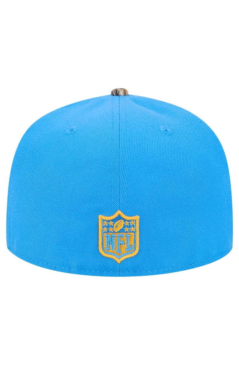 New Era Men's New Era Powder Blue Los Angeles Chargers Active Two-Tone Camo 59FIFTY Fitted Hat, Alternate, color, Powder Blue