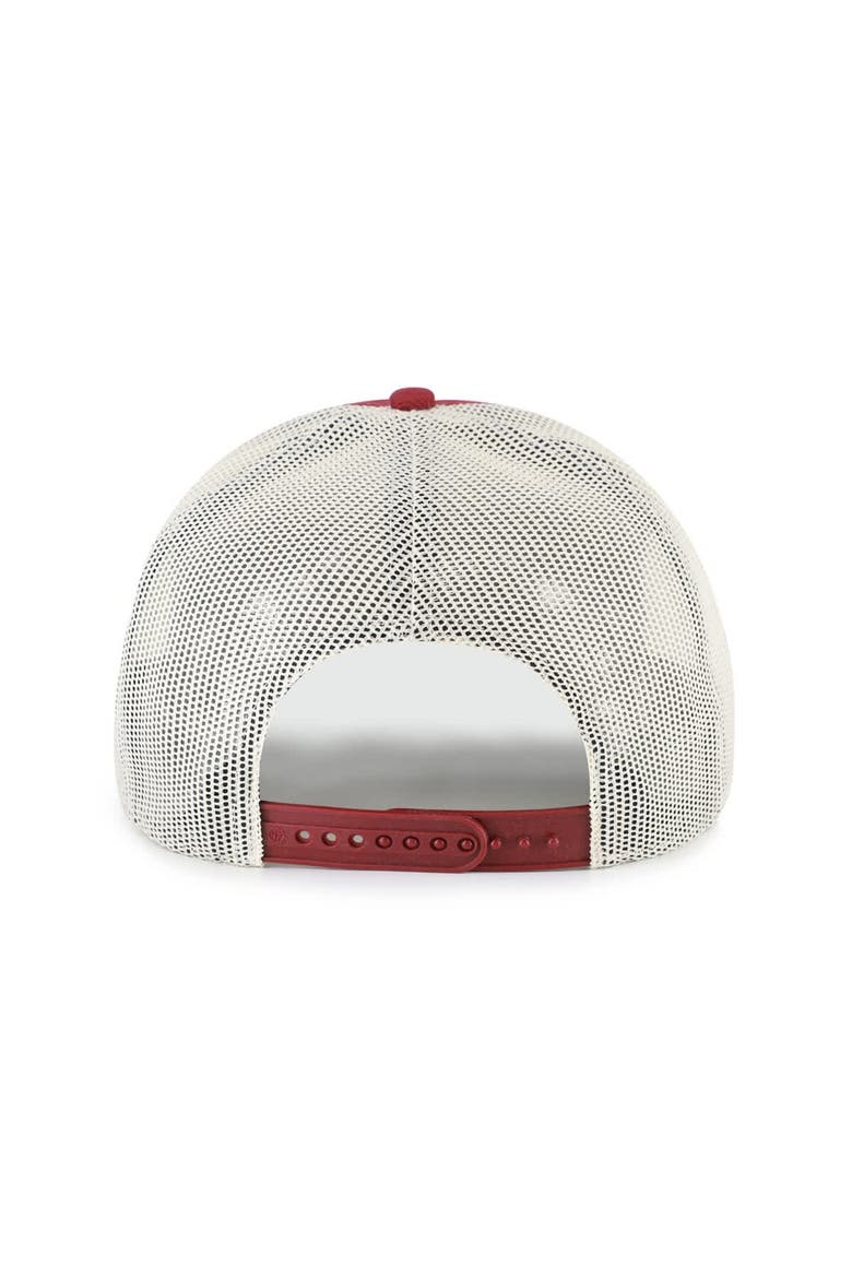 Men's '47  Burgundy Colorado Avalanche Heavy Twill Trucker Hitch Rope Adjustable Hat, Alternate, color, Burgundy