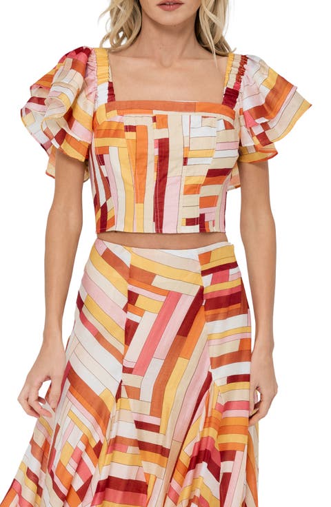 Amie Stripe Crop Top
