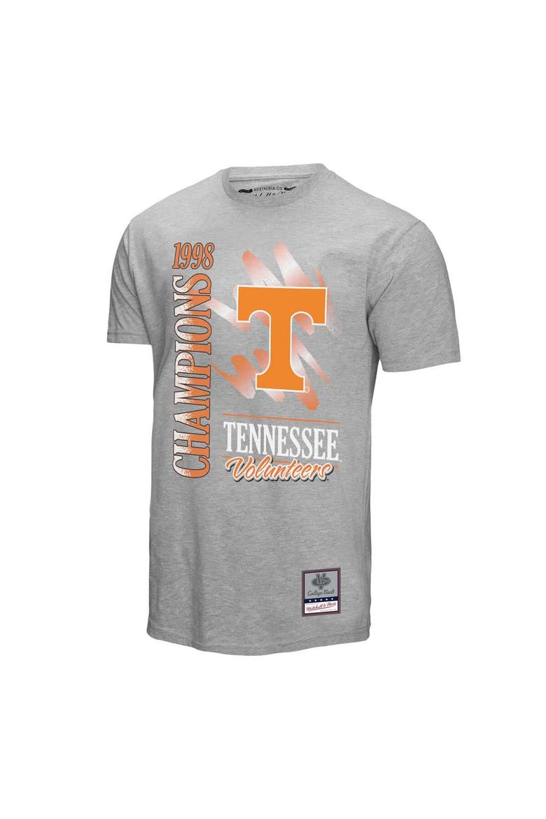 Men's Mitchell & Ness  Gray Tennessee Volunteers Retro Brush Mineral Wash T-Shirt, Alternate, color, Gray