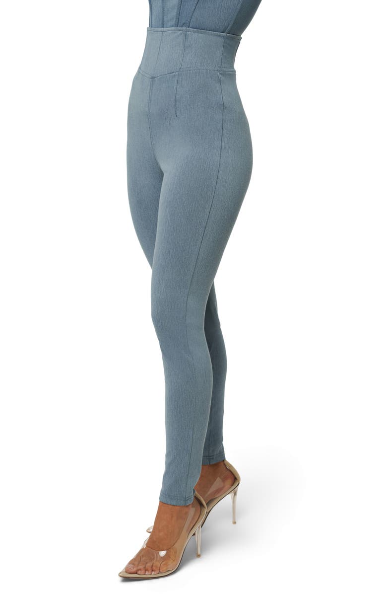 JLUXLABEL Alice Ultra High Waist Skinny Jeans, Alternate, color, Denim