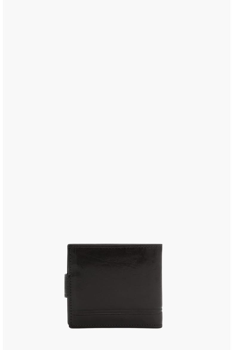 Gentleman Trifold Leather Wallet 503, Alternate, color, Black