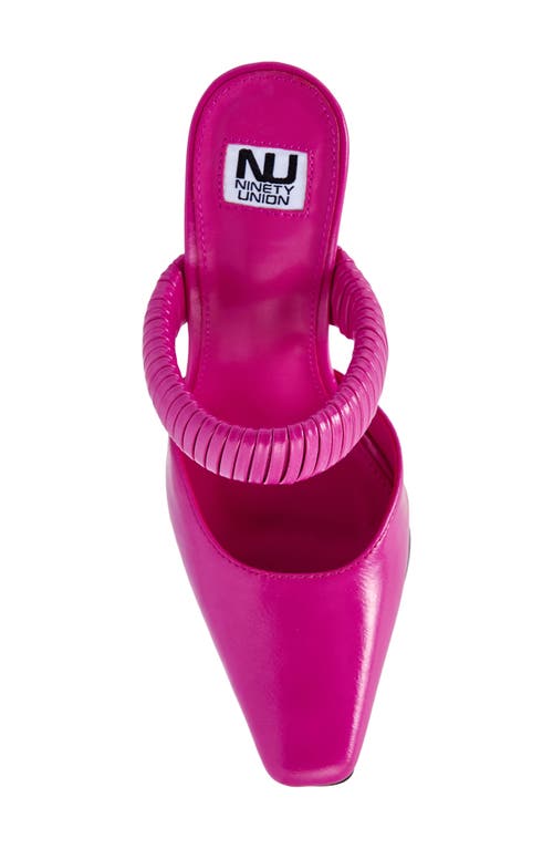 Ninety Union Luna Mule Pump In Fuchsia
