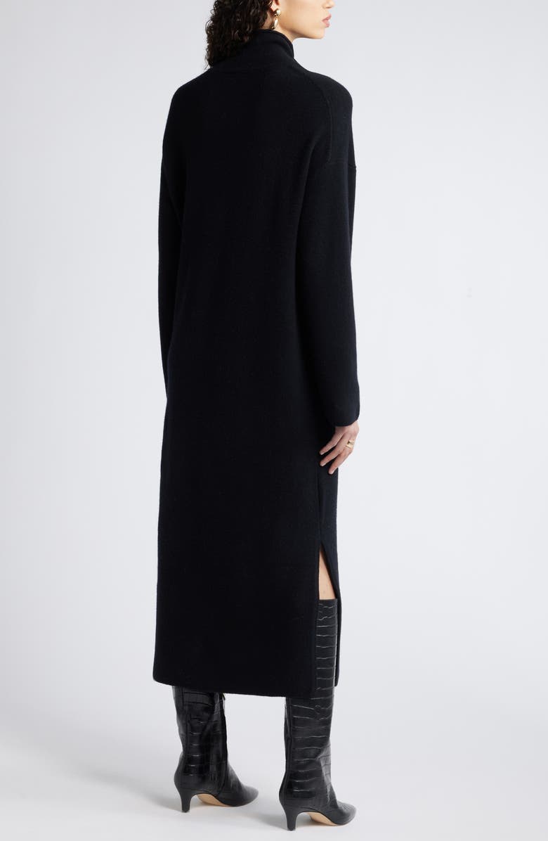 Nordstrom Mock Neck Long Sleeve Wool & Cashmere Blend Sweater Dress, Alternate, color,