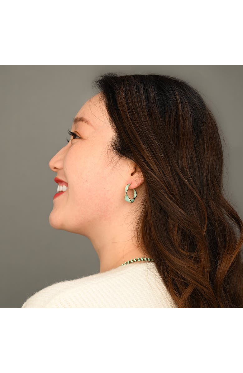 Starfish Project With a Twist Hoops in Mint, Alternate, color, Mint