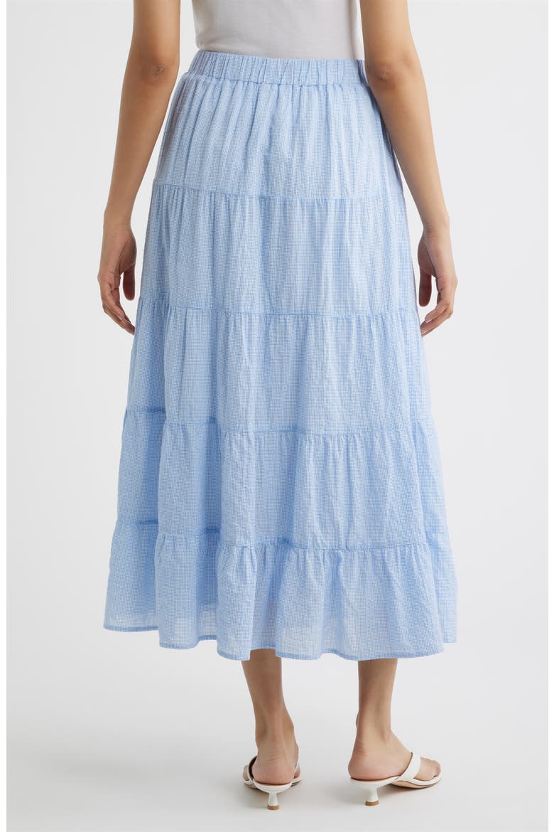 Tiered Maxi Skirt, Alternate, color, BLUEBERRY CHECK