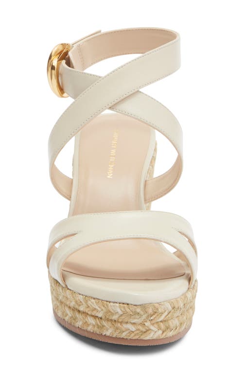 Stuart Weitzman Zuzu Espadrille Wedge Sandal In White