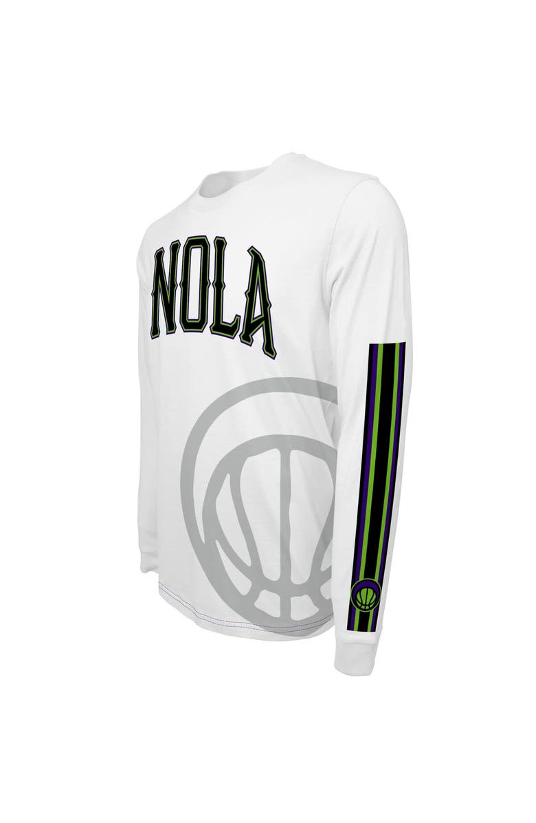 Stadium Essentials Unisex Stadium Essentials White New Orleans Pelicans 2023/24 City Edition Scoreboard Long Sleeve T-Shirt, Alternate, color, 